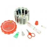 Набор для шитья (нитки, иголки, ножницы, сантиметр и т.д.) 8,5х6 см, в пластик. уп., НС-013