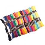 Набор ниток мулине, 25 цветов x 8м, цветные, полиэстер