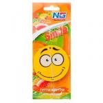 NEW GALAXY Ароматизатор бумажный " смайл", Тутти фрутти, Дизайн GC