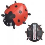 INBLOOM Термометр оконный "Божья коровка" 17x17 см, для крепления на стекло, пластик, пакет