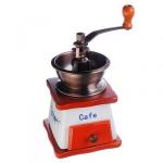 Кофемолка с керамическим основанием, металл, дерево, 10x10x17,5 см