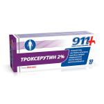 911 ТРОКСЕРУТИН ГЕЛЬ КОСМЕТИЧЕСКИЙ ДЛЯ НОГ ТОНИЗИРУЮЩИЙ ОХЛАЖДАЮЩИЙ 50МЛ