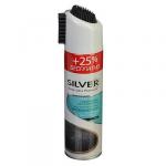 SILVER Спрей краска-восстановитель д/нубука и замши 3в1 с кауч. щётками 250 мл,чёрный, SB3502-01/2502