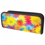 Пенал-косметичка BRAUBERG, с эффектом 3D, пластик, Цветы, 22х10х5 см, 227301