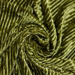 Бархат плиссе, олива col.10