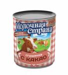 ПМО сгущенный с сахаром и какао "Шоколадный" Молочная Страна ж/б 380 г