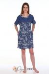 Платье-туника с объемными надписями Б120