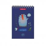 Блокнот на спирали  Монстрики, А6, 60 листов, клетка