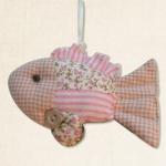 60928704 подвеска "Рыбка" ткань 13cm 1/уп