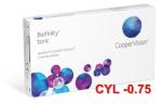 Контактные линзы Biofinity toric (3 шт.), цилиндр -0,75