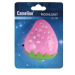 Ночник Camelion NL-180 0.5W 4LED 60x80x55  Клубника  220V, пластик, выкл.