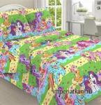 Ткань поплин наб. П 150 см Маленькие пони