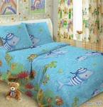 Ткань поплин Дельфины