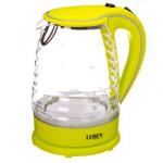 LEBEN Чайник электрический 1,7 л, 1850Вт, скрытый на гр.элемент, стекло, рифлёное стекло