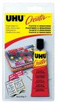КЛЕЙ UHU КРЕАТИВ ДЛЯ ПЛАСТИКОВ И МИНИАТЮР 33МЛ, БЛИСТЕР