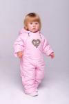 Комбинезон  для девочки ясельного возраста, утепленный