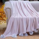 Fluffy ball (пудра) Плед 220х240