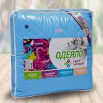 Одеяло "Цвет эмоций" 100 г, евро, поплин, 100 % хлопок, "Аквамарин"