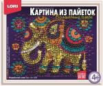 Ап-009 Картина из пайеток "Индийский слон"