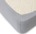 Трикотажная простыня на резинке (серая)