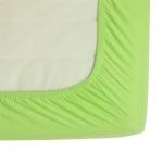 Трикотажная простыня на резинке (салатовая)