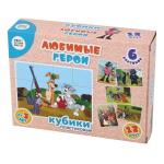 Кубики Любимые герои (без обклейки) 12 шт. (Союзмультфильм)