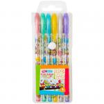 Набор гелевых ручек ArtSpace "Совята", 6цв., 1,0мм, металлик, ПВХ чехол, 263293