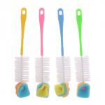 Ёршик для бутылочек с губкой, цвета МИКС