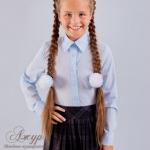 Блуза для девочки Модель 01-д (полуприталенный силует)