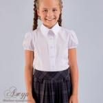 Блуза для девочки Модель 01-кз (полуприталенный силует)