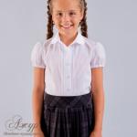 Блуза для девочки Модель 01/4-к (полуприталенный силует)