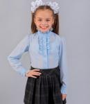 Блуза для девочки Модель 04-д (полуприталенный силует)