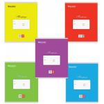 Тетрадь 12л. BRAUBERG КЛАССИКА, частая косая линия, обложка картон, АССОРТИ (5 видов), 103278