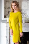 Платье Орнелла трикотаж горчица (П-196-1)