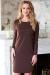 Платье Орнелла трикотаж шоколад (П-196-2)