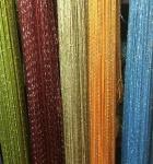 Кисея, нитяные шторы с люрексом