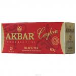 AKBAR LIMITED EDITION черный чай, 25 пак.
