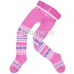 Колготки махровые детские для девочки Узоры