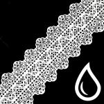 Изделие сахаристое кружево белый перламутр 15 шт