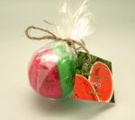 Бурлящий шарик Арбуз (красно-зеленая) для ванн 140 грамм, АНТИСТРЕСС