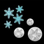 Вырубка с выталкивателем снежинки набор 3 шт