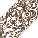Лента коричневые волны