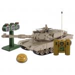 Mioshi Army Танк р/у "Стрельбы: MM1А2" (36 см, стрельба и/к, повор. башня, мишень, мина, свет/звук, аккум., хаки, 27 МГц)