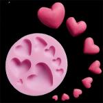 Молд силиконовый сердечки