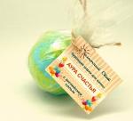 Бурлящий шарик Аура счастья (Kenzo) зелено-голубая для ванн 140 грамм, парфюмированный