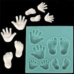 Молд силиконовый следочки ручки и ножки