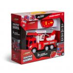 Handers игрушка р/у "Пожарная машина: Автовышка" (26 см, свет, звук, подвиж. детали)