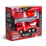 Handers игрушка р/у "Пожарная машина: Автолестница" (27 см, свет, звук,  подвиж. детали)