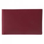 Визитница/кредитница однорядная BRAUBERG "Favorite" на 24 карты, под фактур.кожу, бордовая, 232293