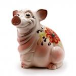 Аромалампа NDV101 Хрюн сидит светлый роспись микс